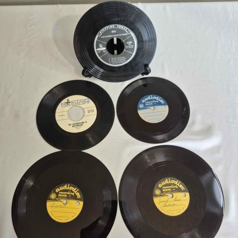Vintage Ballet Dance Records Lot Audiodisc Acetates Stepping Tones Rhythm Tap